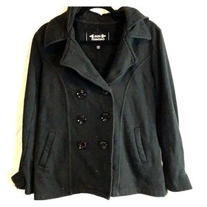 Black jacket with hood